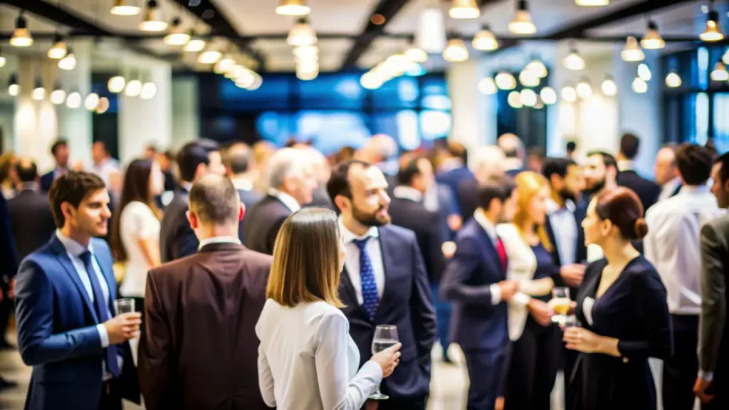 Pessoas em palestra sobre como organizar evento